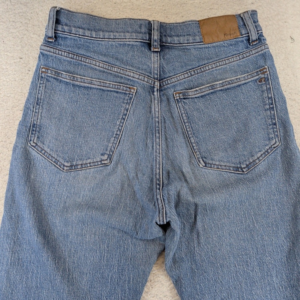 Madewell 90s Straight Jeans High Rise Light Wash Blue Size 28‎ NN877 DM4427 - Picture 9 of 10